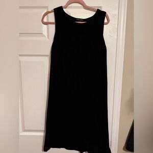 Eileen Fisher Black Sleeveless Sheath Midi Dress